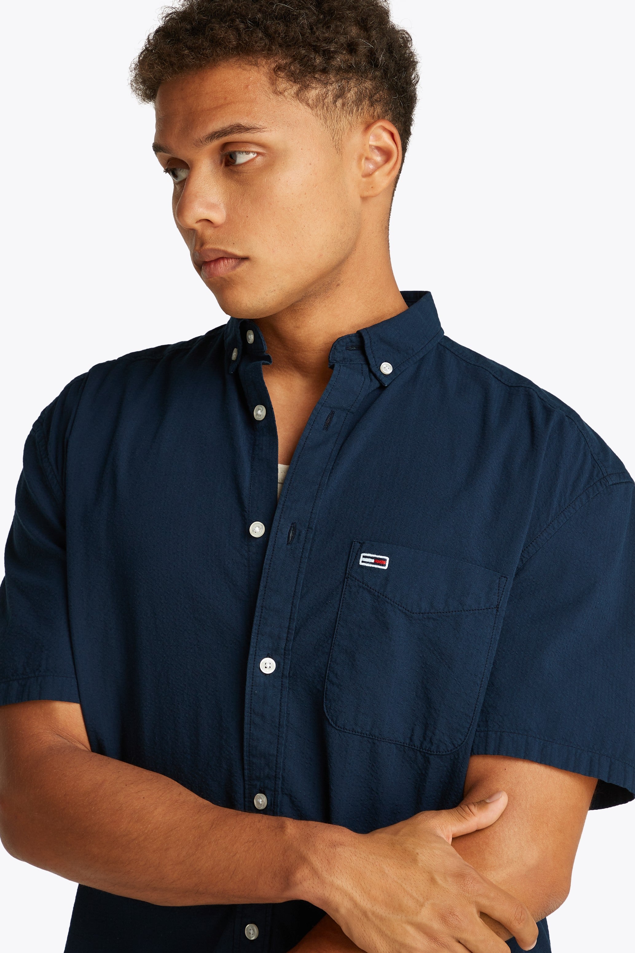Tommy Jeans Seersucker Short Sleeve Shirt