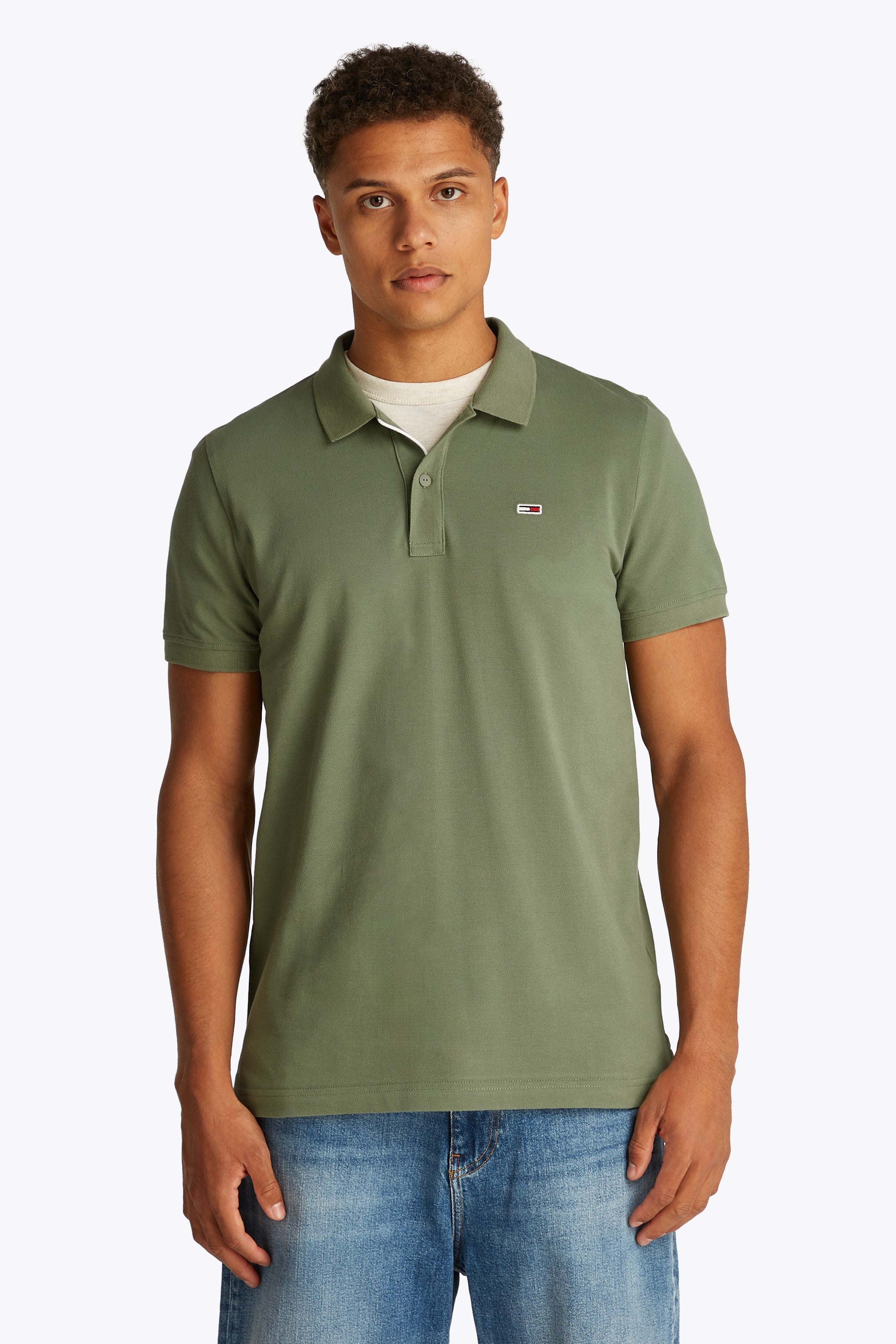 Tommy Jeans Slim Placket Polo