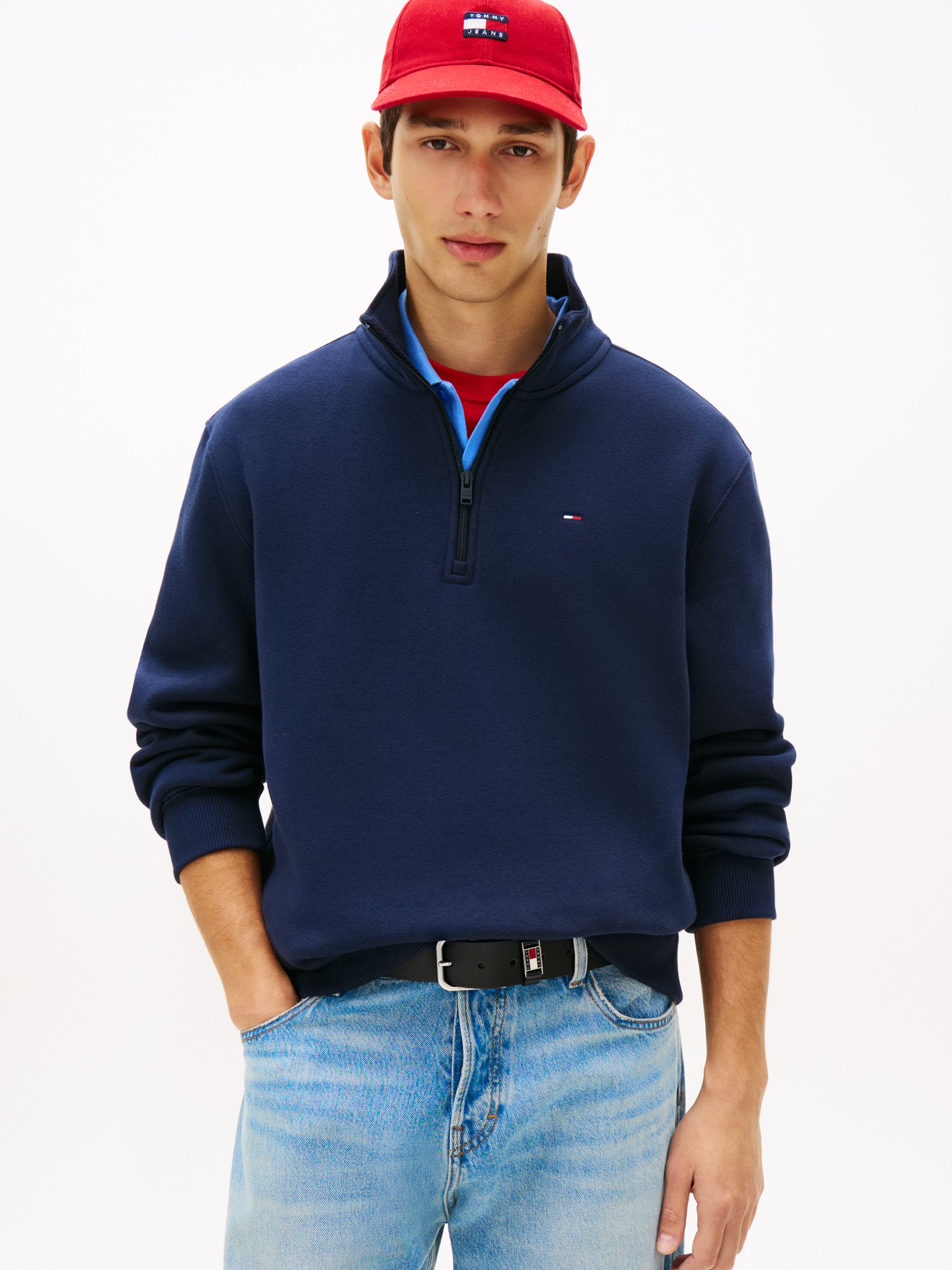 Tommy Jeans Regular Fleece 1/4 Zip Sweatshirt 20339