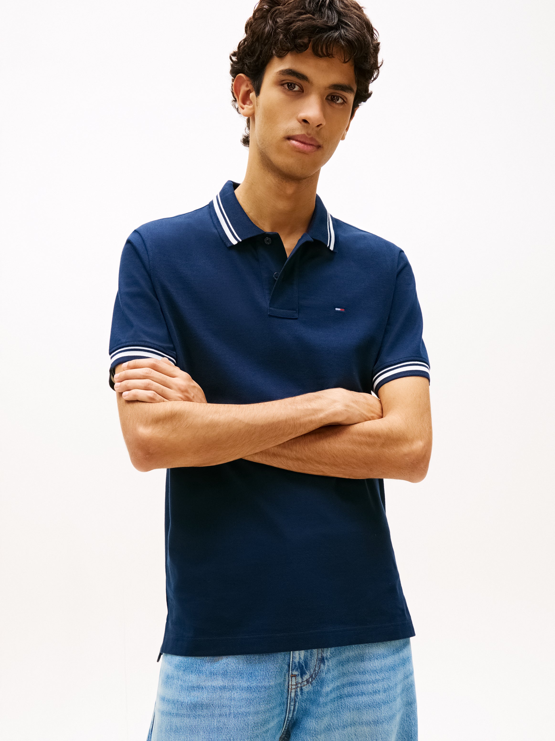 Tommy Jeans Flag Tipped Polo Shirt 22700
