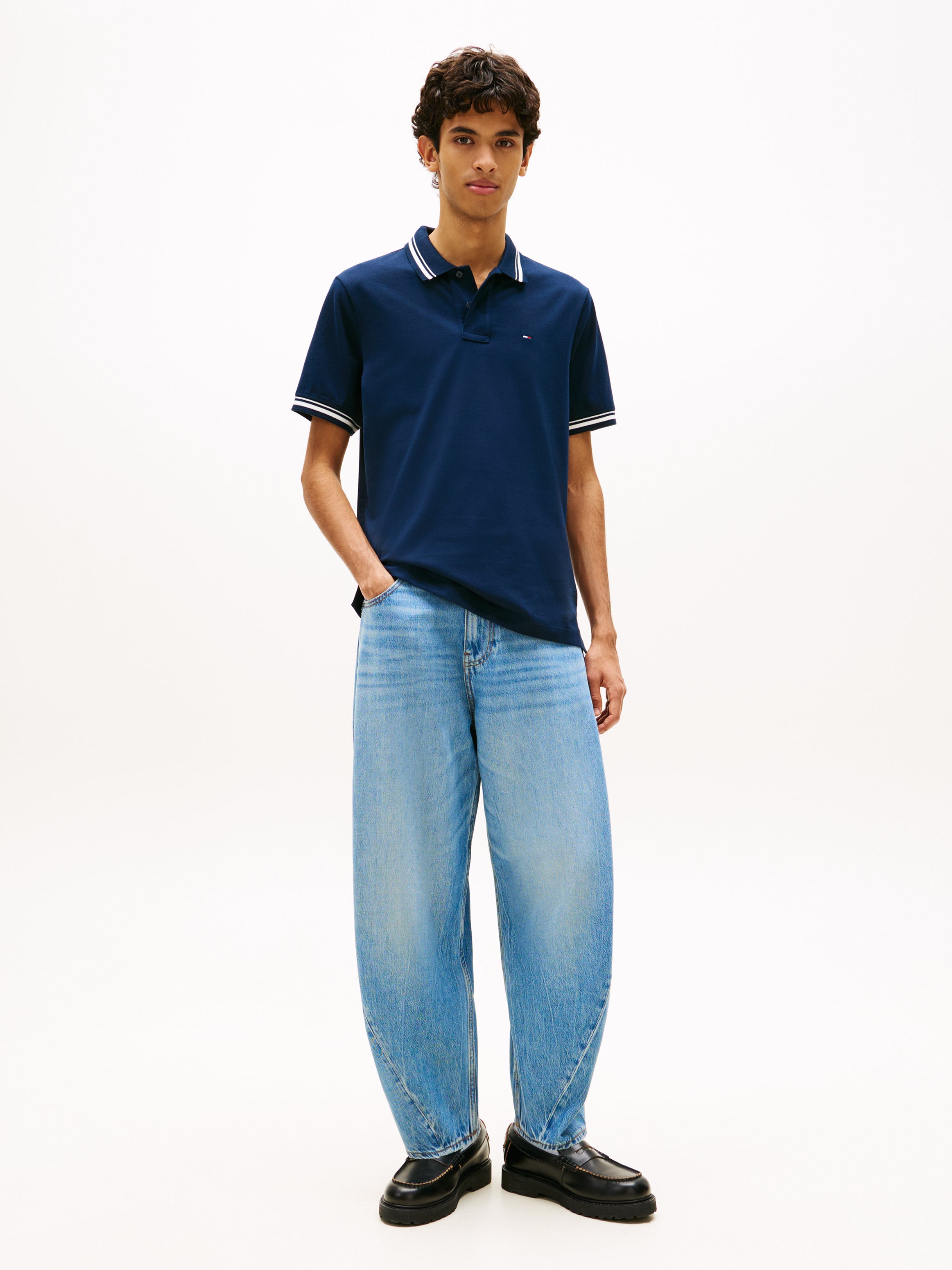 Tommy Jeans Flag Tipped Polo Shirt 22700