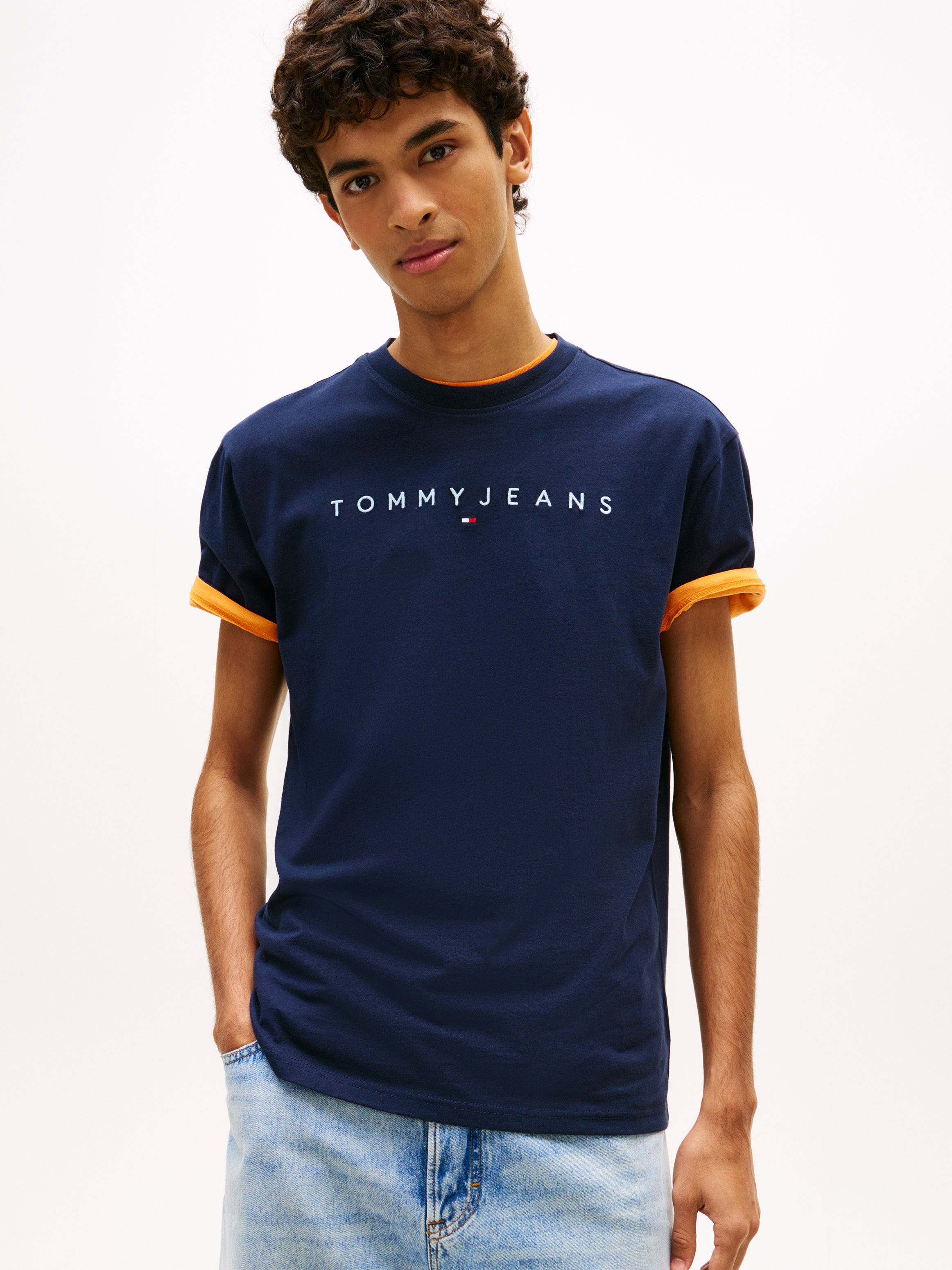 Tommy Jeans Linear Logo Crew T-Shirt 20744