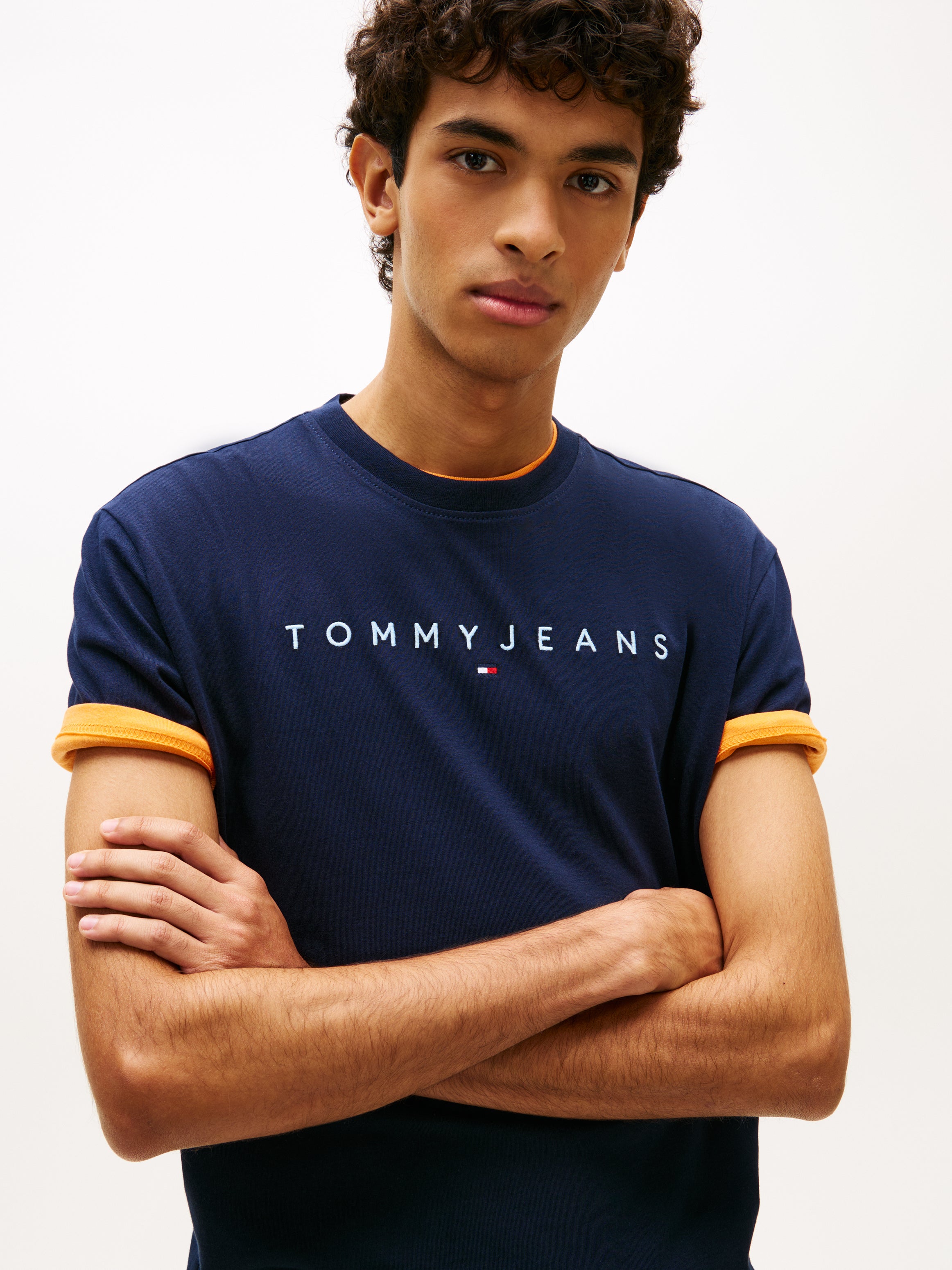 Tommy Jeans Linear Logo Crew T-Shirt 20744