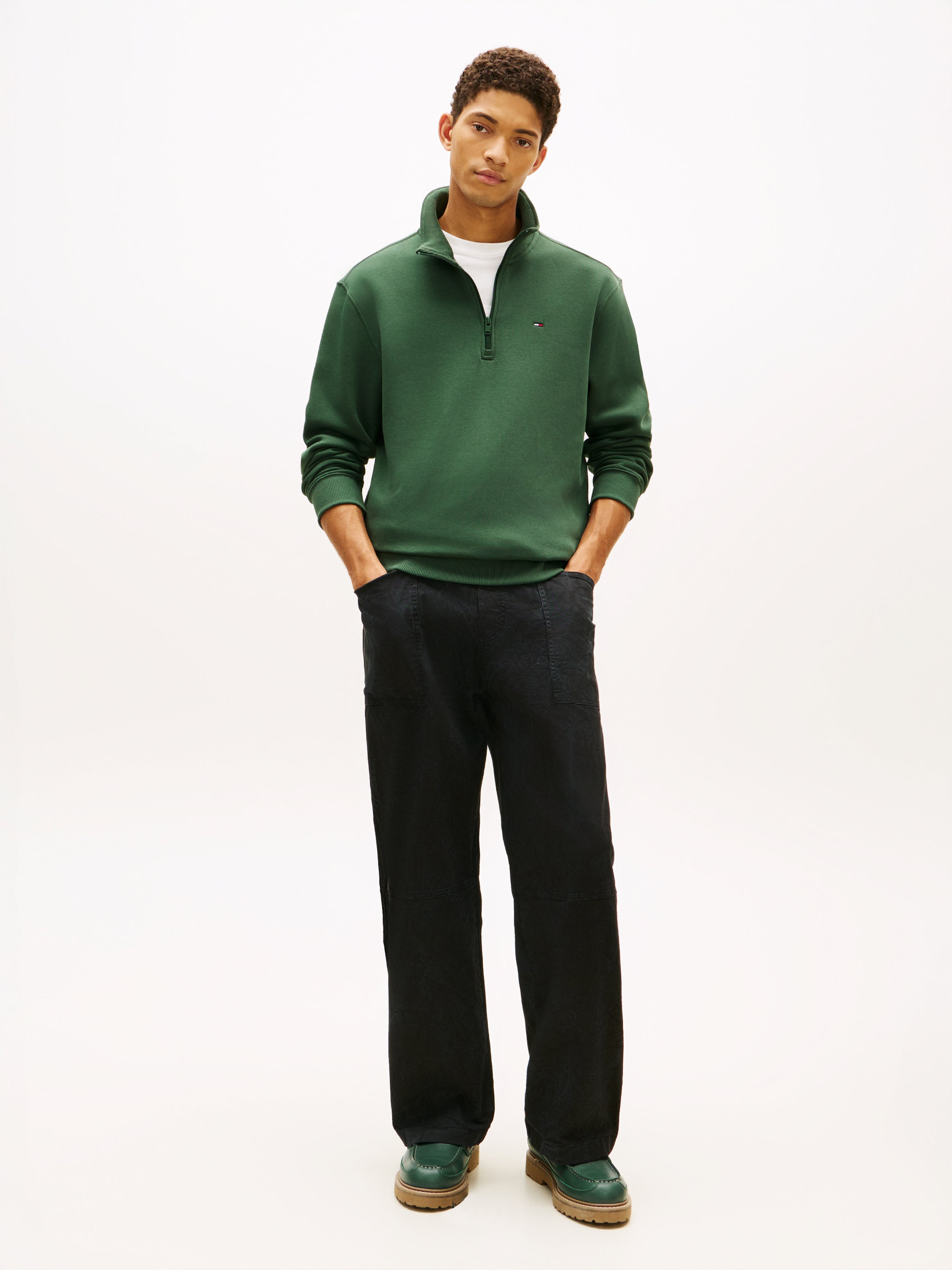 Tommy Jeans Regular Fleece 1/4 Zip Sweatshirt 20339