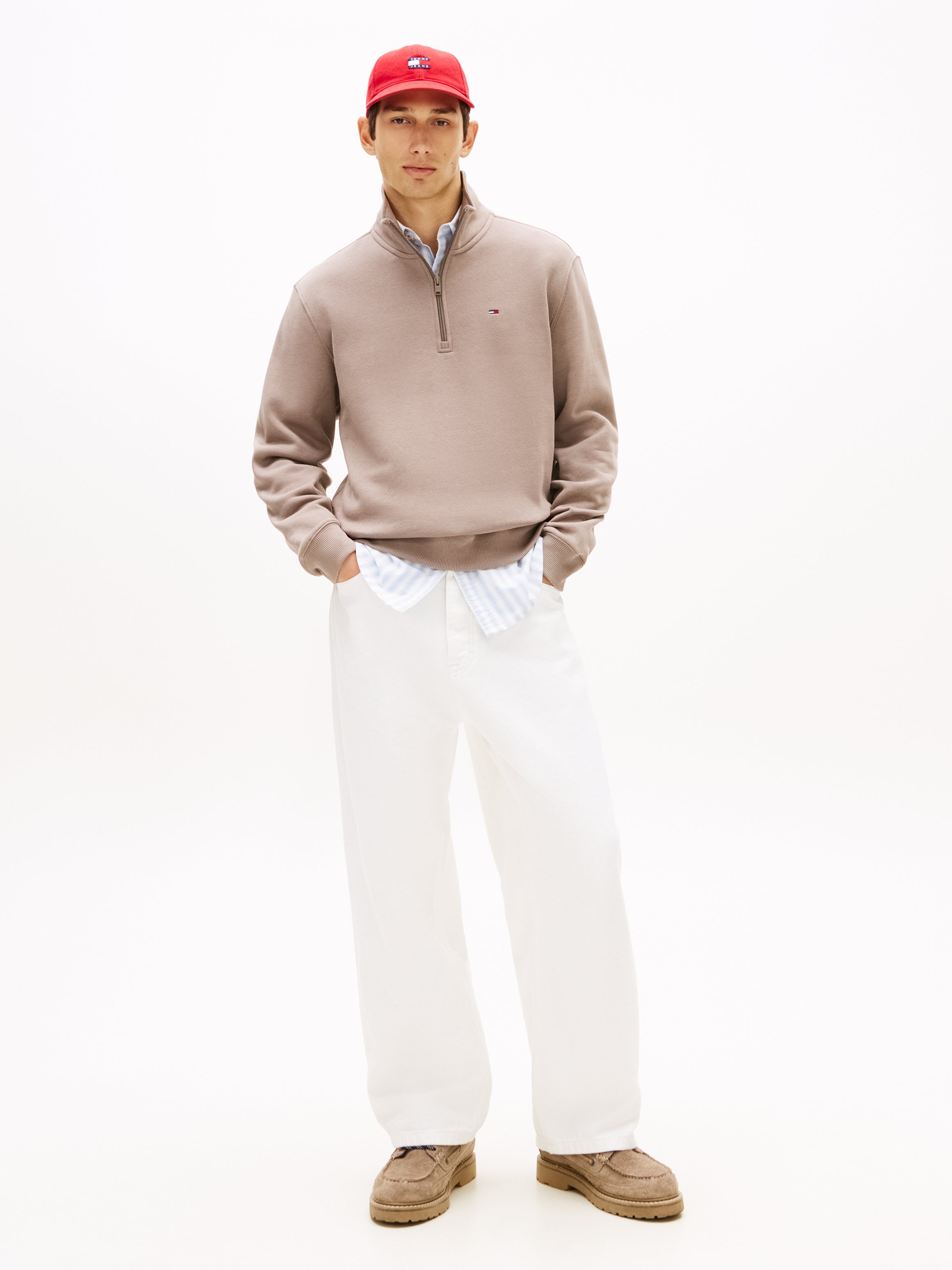 Tommy Jeans Regular Fleece 1/4 Zip Sweatshirt 20339