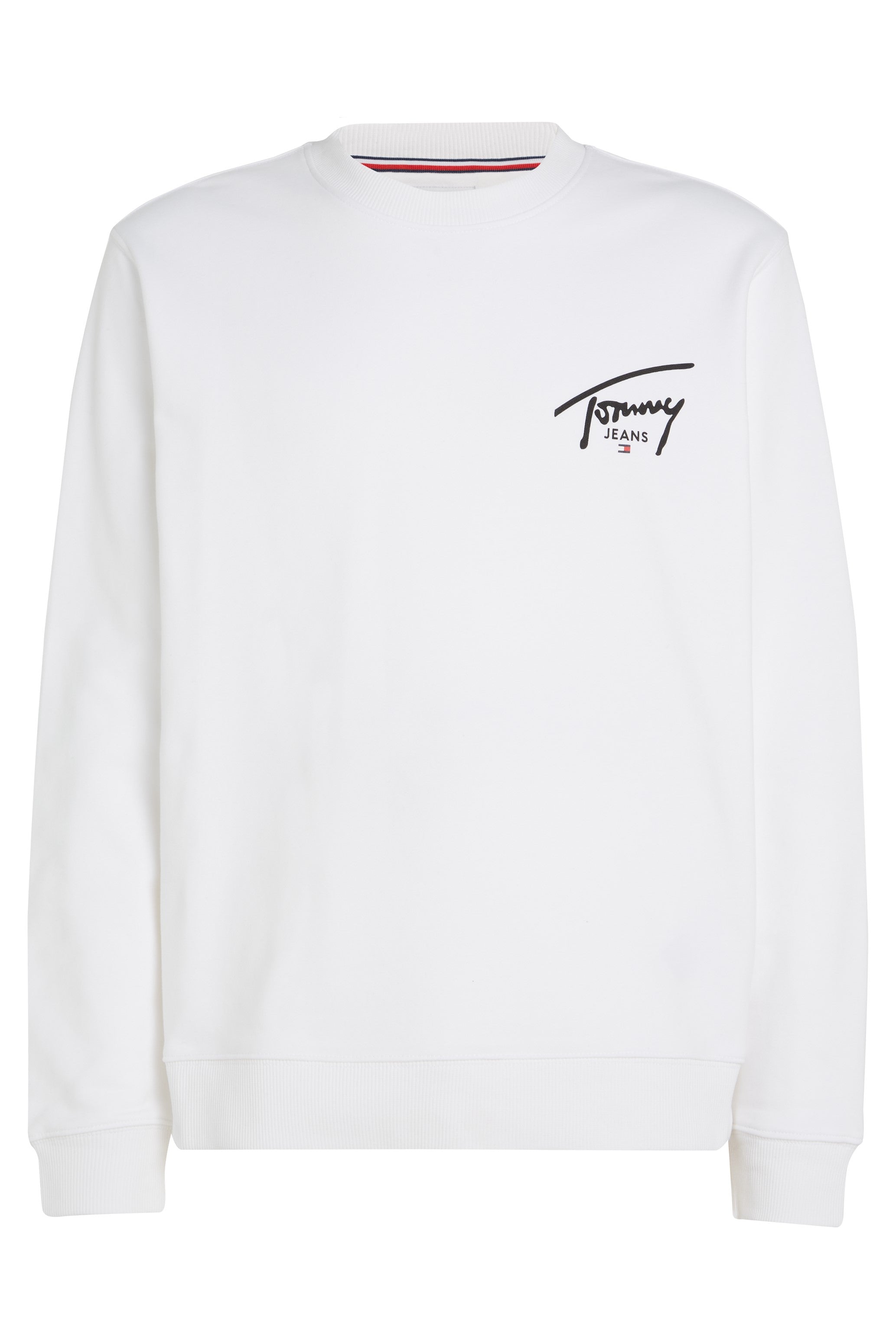 Tommy Jeans Entry Graphic Crew Neck Sweatshirt White