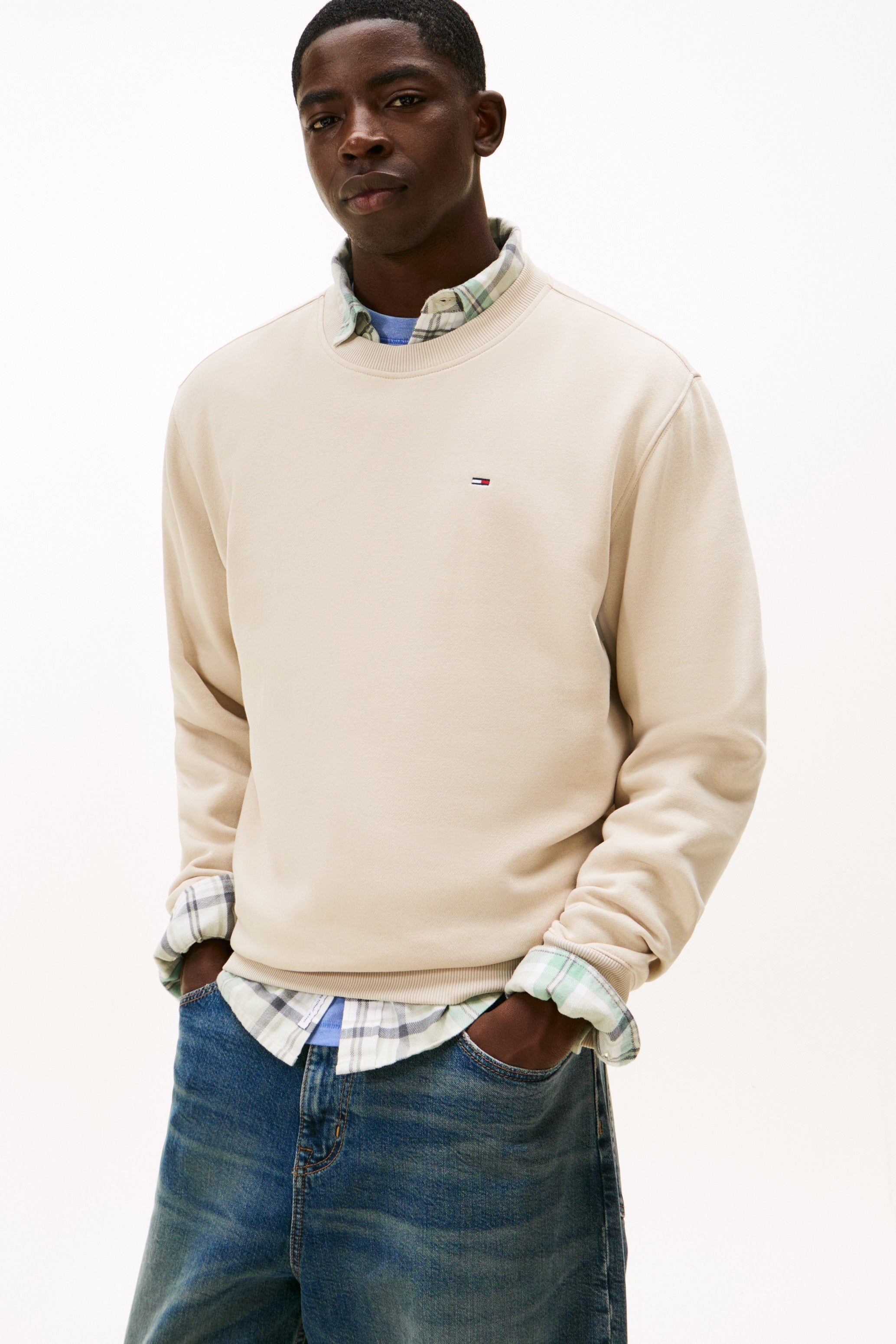 Tommy Jeans Brushed Fleece Crew Sweater 20741
