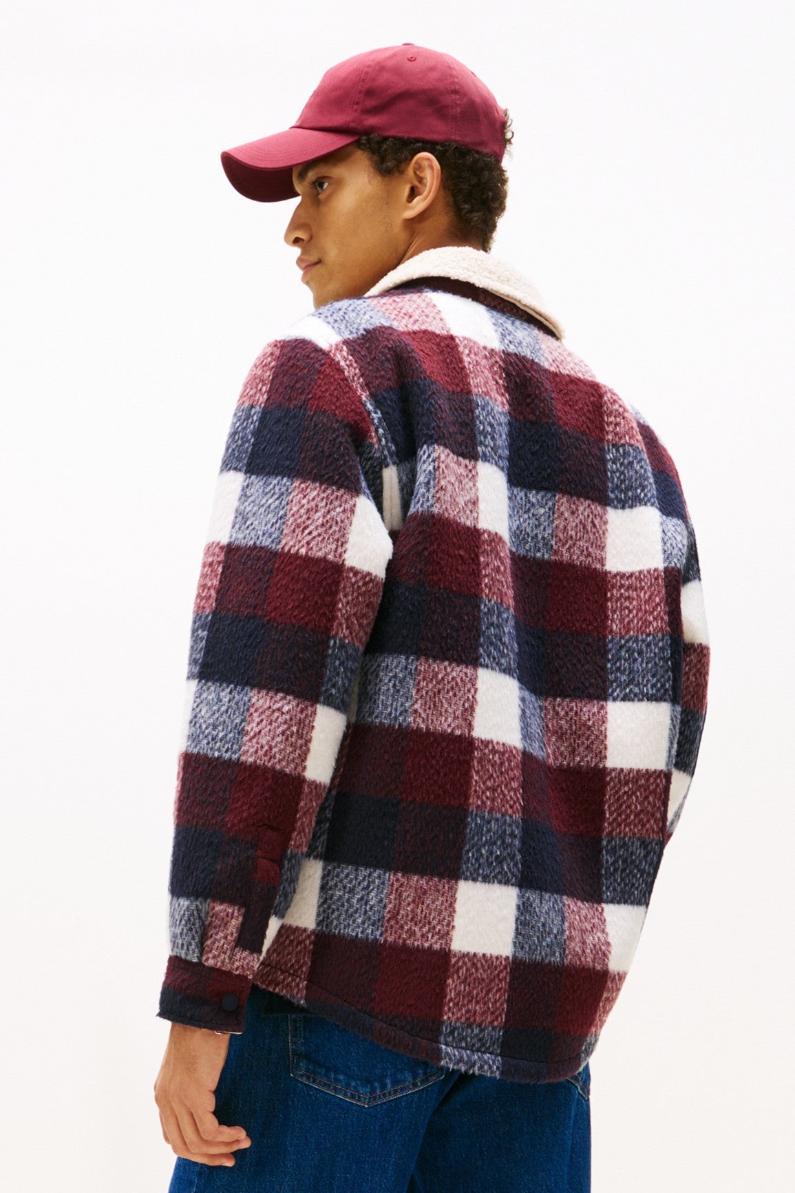 Tommy Jeans Flannel Teddy Fleece Overshirt 22010