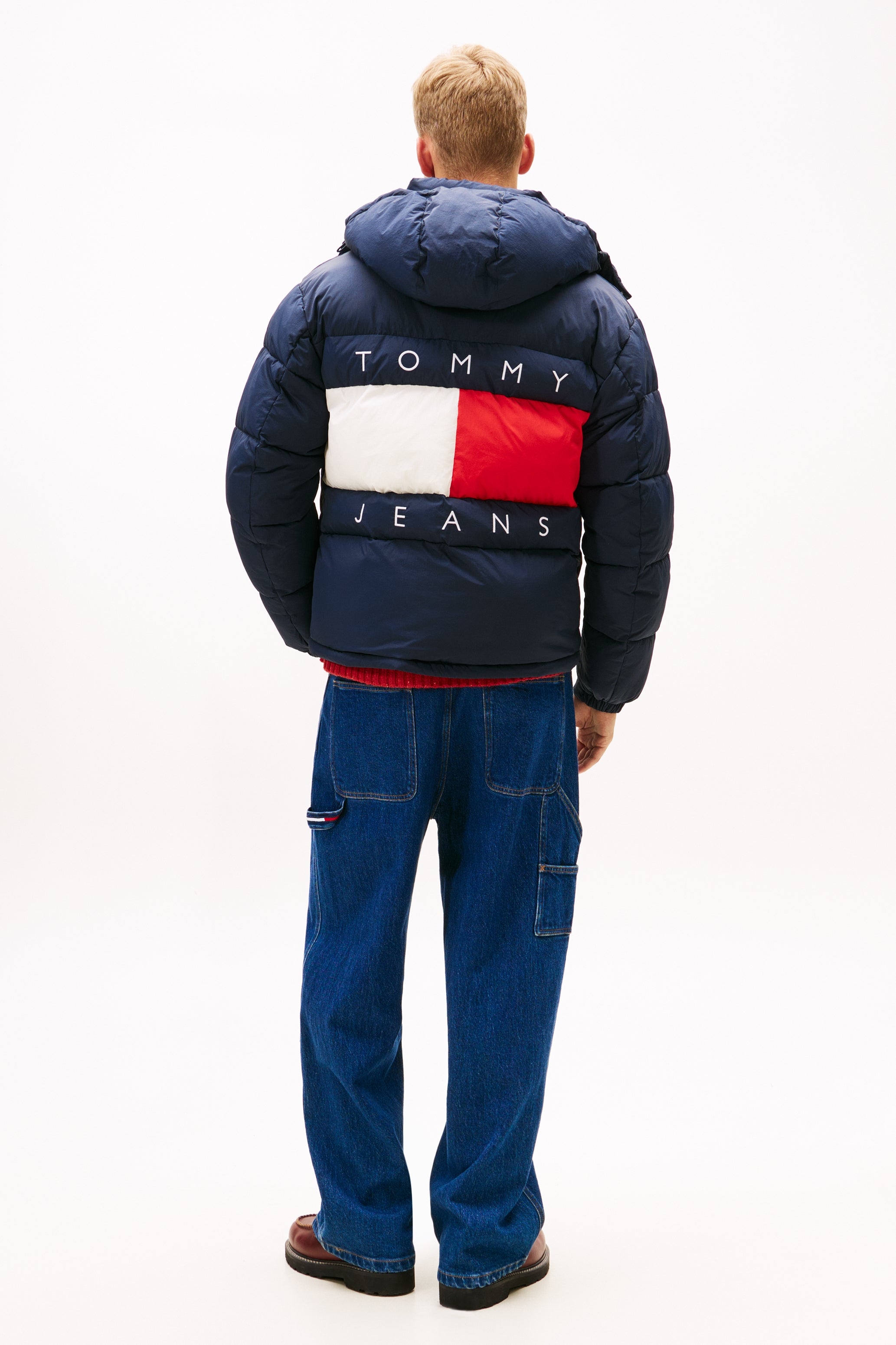 Tommy Jeans Back Logo Hood Puffer Jacket 22730