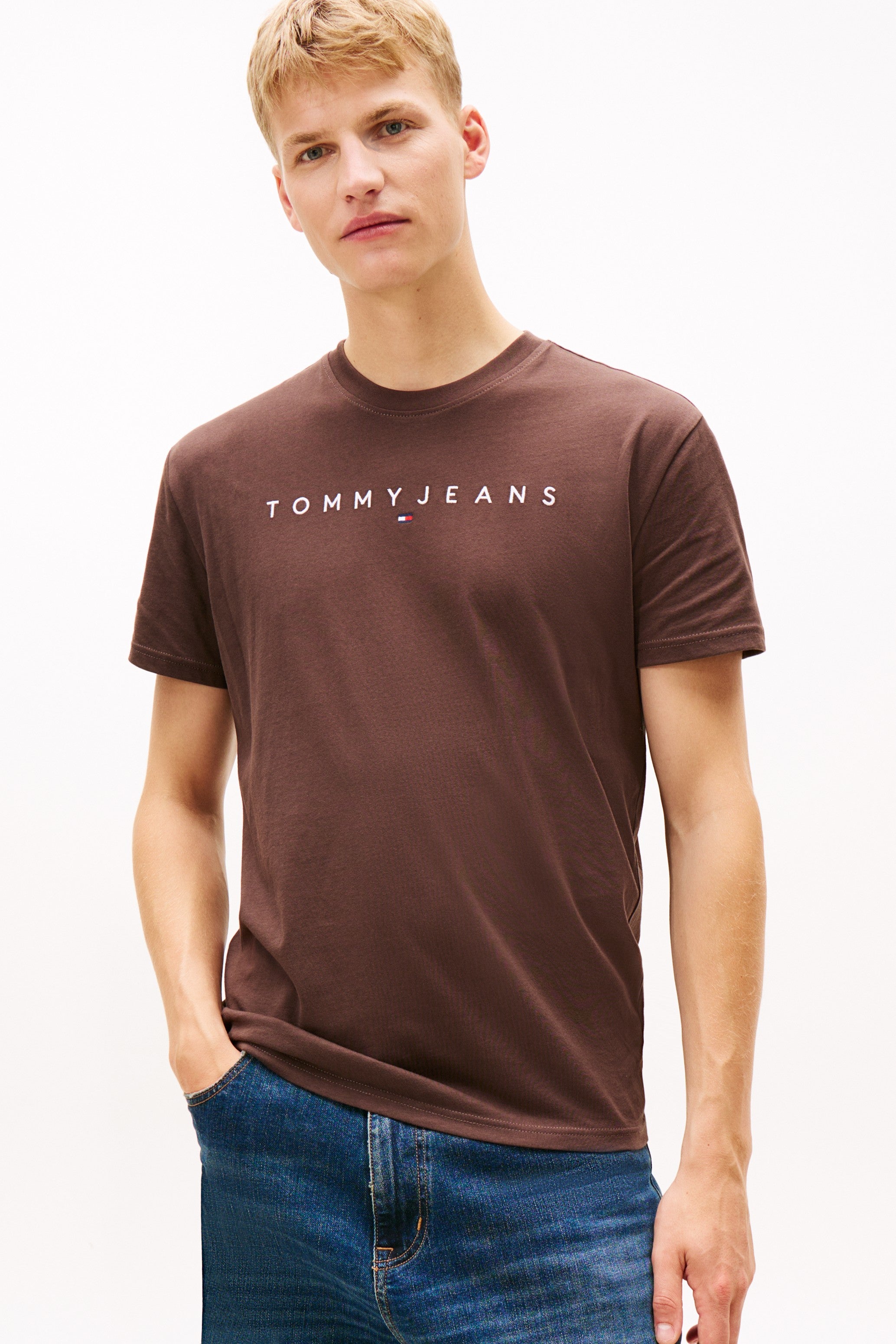 Tommy Jeans Linear Logo Crew T-Shirt 20744