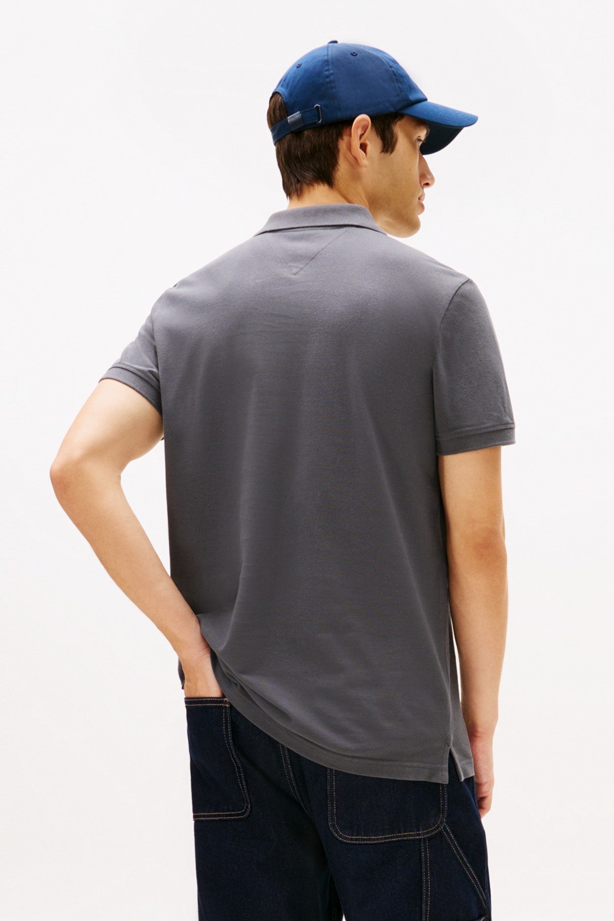 Tommy Jeans Slim Placket Flag Polo Shirt 20676