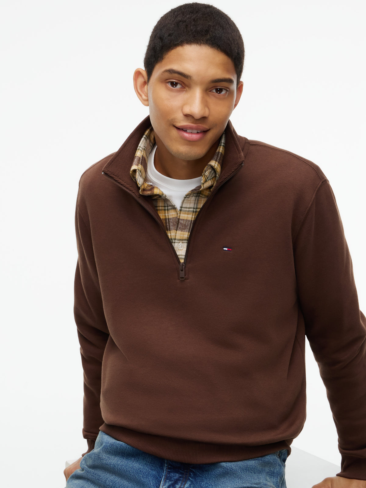Tommy Jeans Regular Fleece 1/4 Zip Sweater 20339