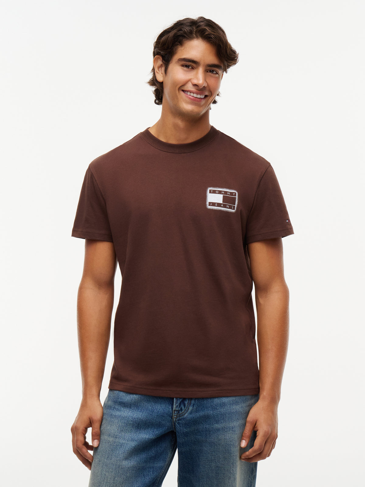 Tommy Jeans Back Print Spray Flag T-Shirt 23886
