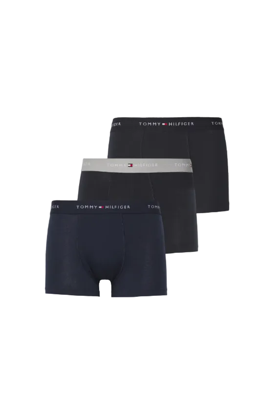 Tommy Hilfiger 3 Pack Cotton Trunk (27630) Navy/Black/Grey