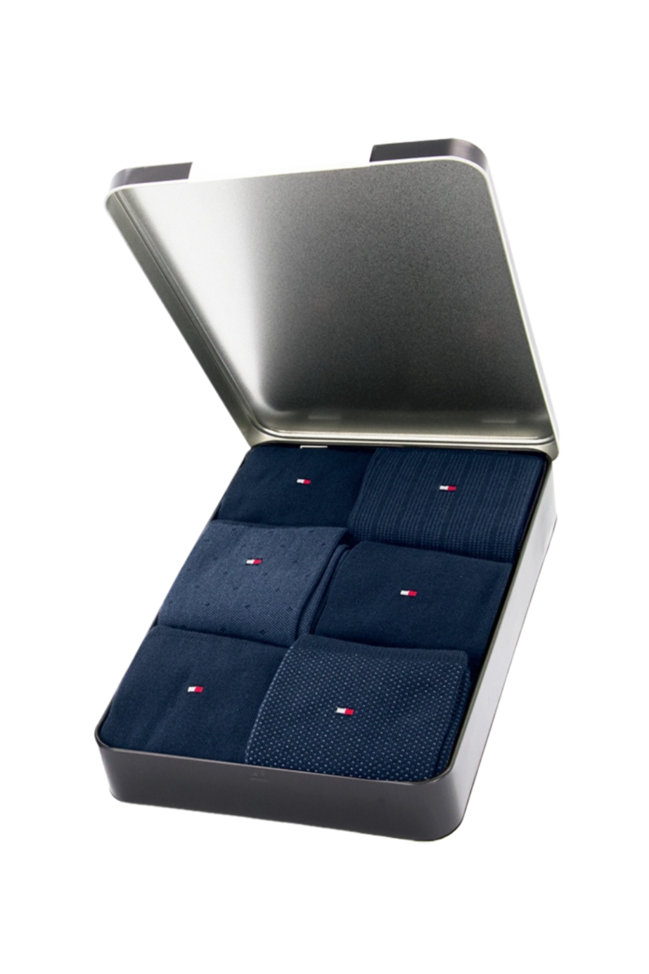 Tommy Hilfiger 6 Pack Socks Tin Giftbox