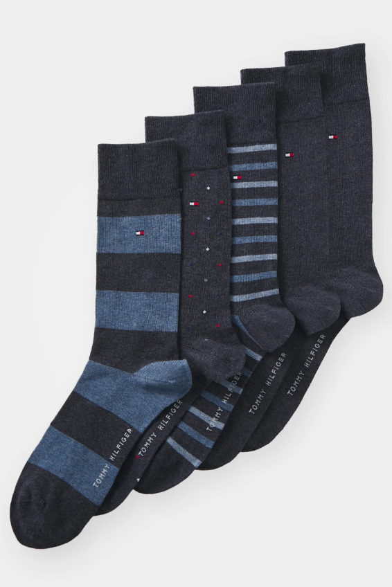 Tommy Hilfiger 5 Pack Socks Giftbox