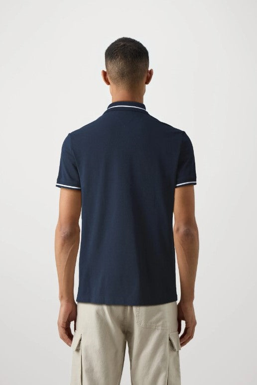 Tommy Jeans Regular Tipping Polo Shirt Navy