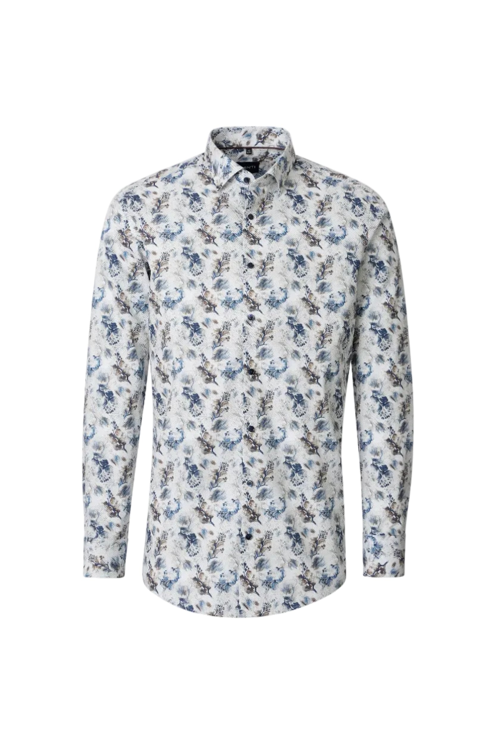 Venti Flower Print Modern Fit Shirt 226111610