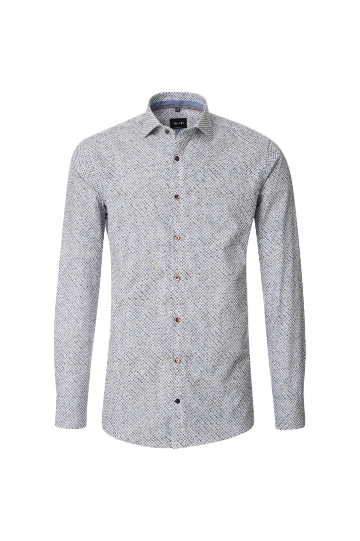 Venti Modern Fit Long Sleeve Printed Shirt 1443233
