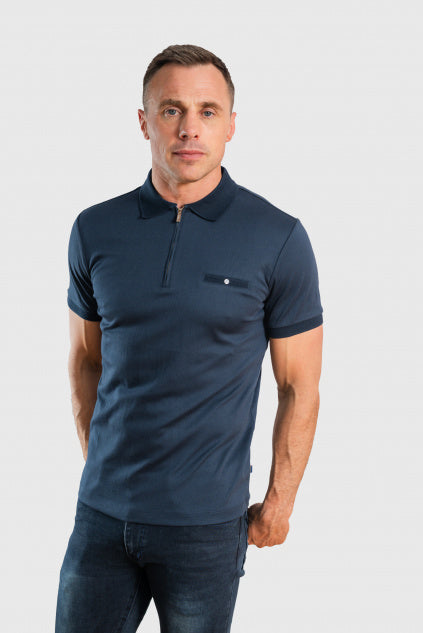 Tommy Bowe XV Kings Notre Dame Zip Polo Shirt