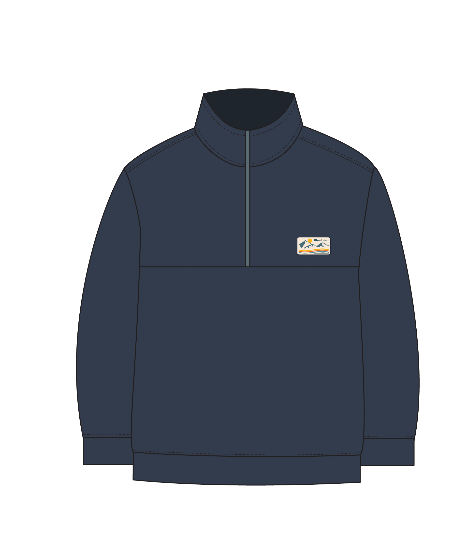 Bleubird Bracken Quarter Zip Sweater