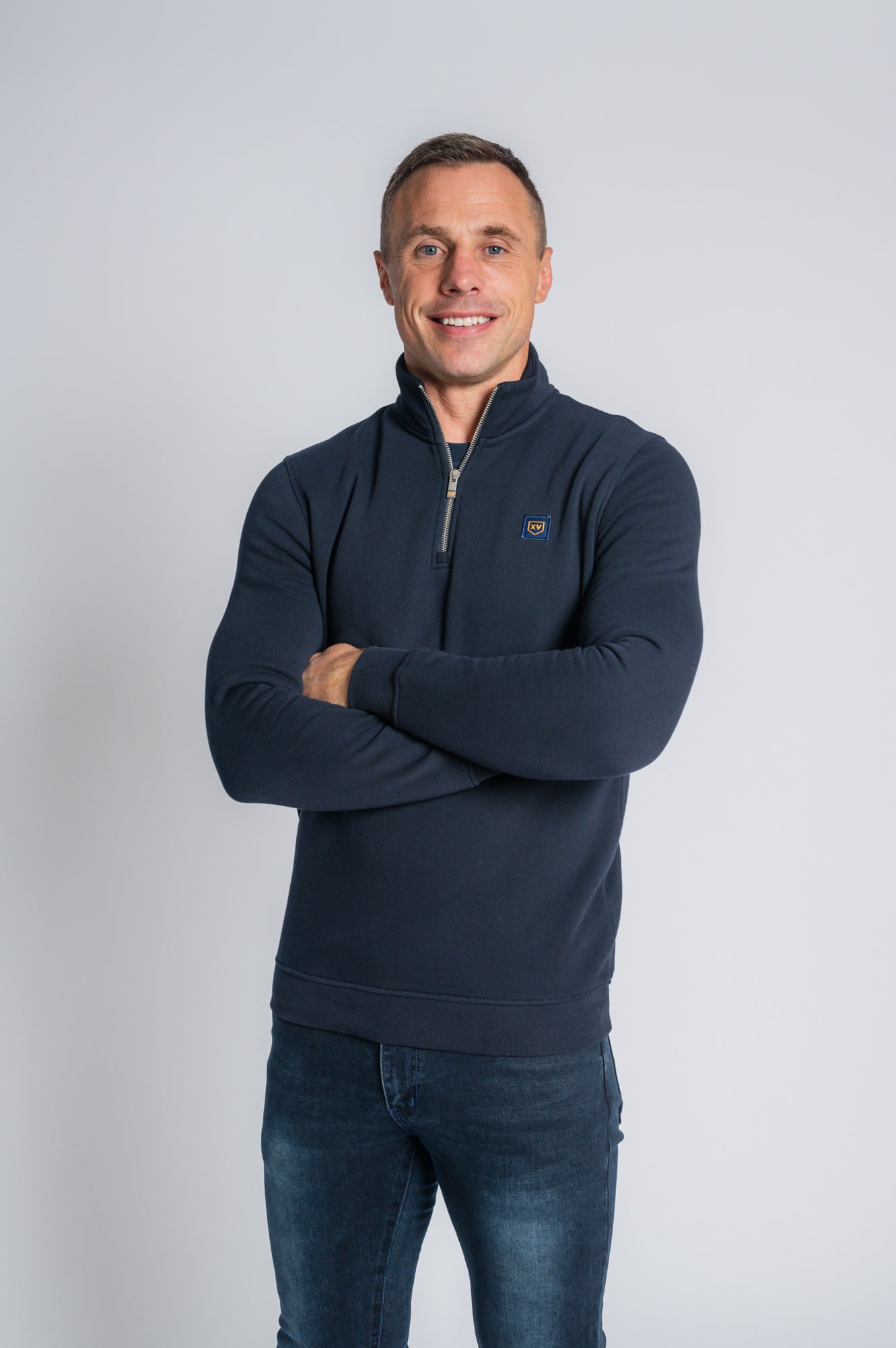 Tommy Bowe XV Kings Danvers 1/4 Zip Sweater