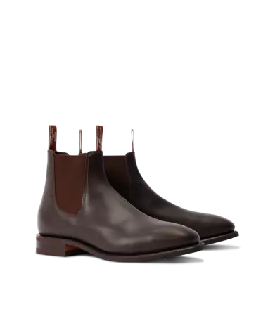 RM Williams Wide Fit Comfort Craftsman Chelsea Boot Chestnut