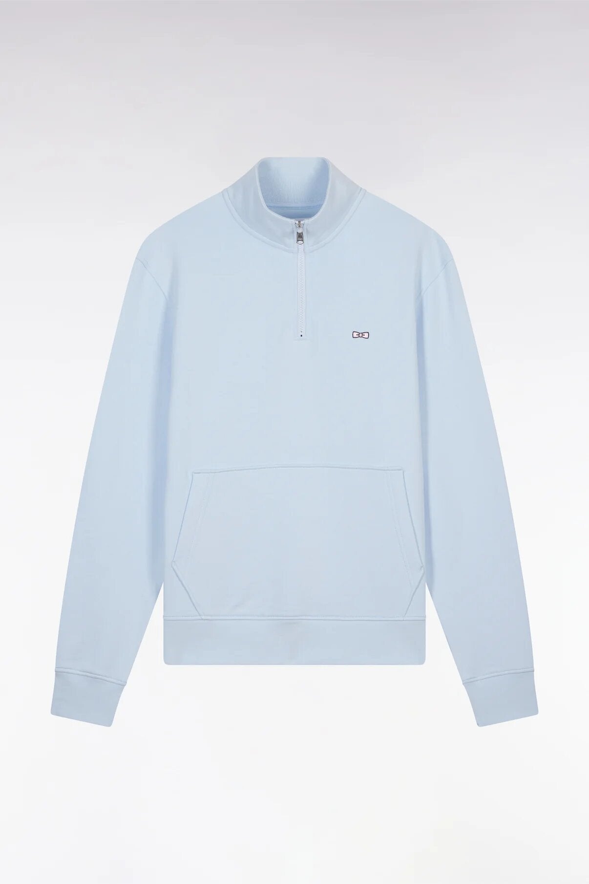 Eden Park Straight Fit Cotton 1/4 Zip Sweatshirt