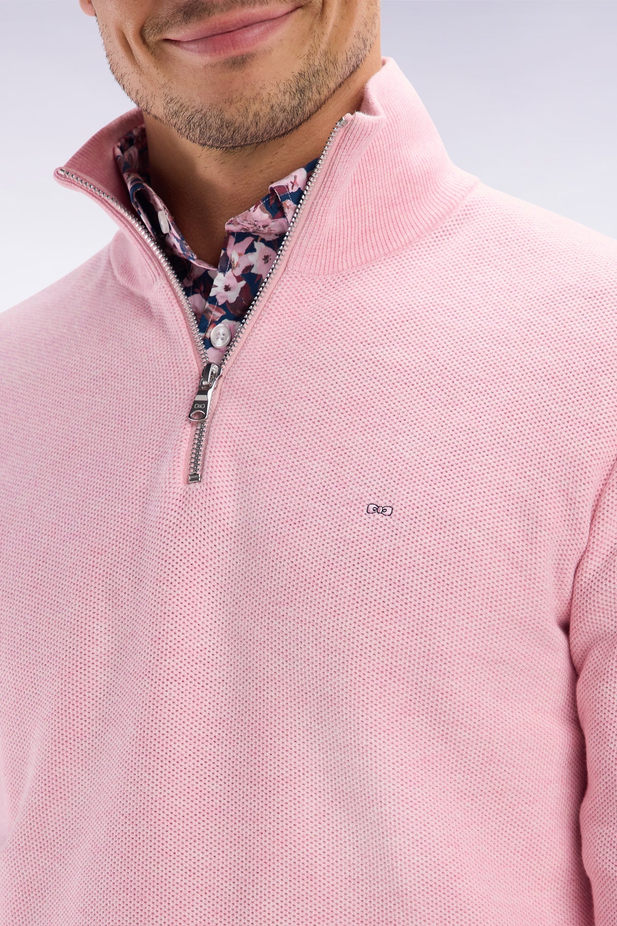 Eden Park Straight Fit Trucker Collar Jumper