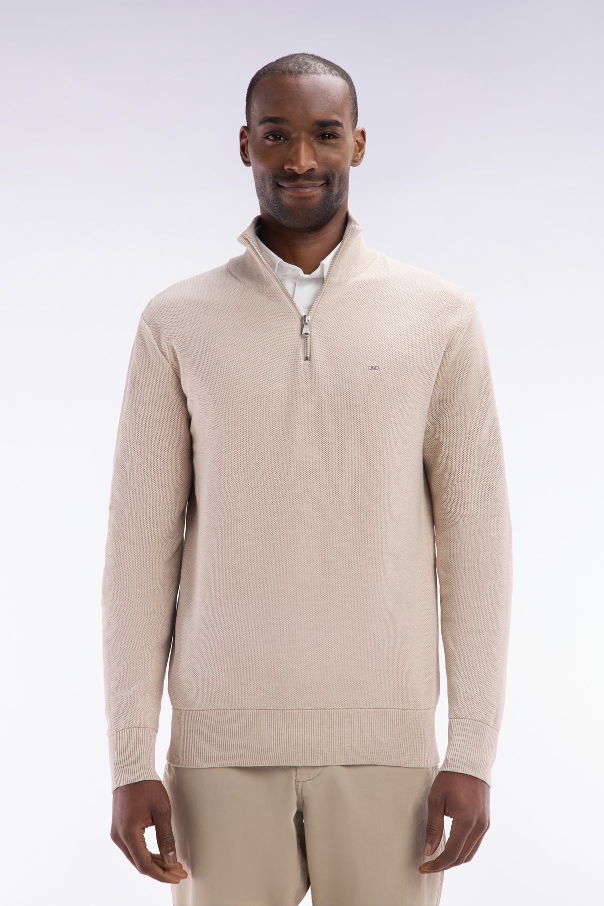Eden Park Straight Fit Trucker Collar Jumper