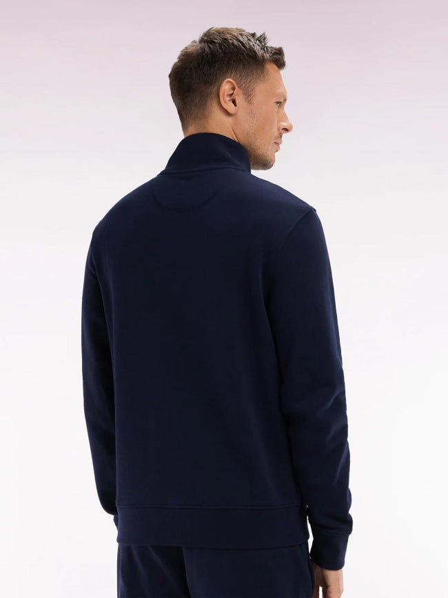 Eden Park Straight Fit Cotton 1/4 Zip Sweatshirt