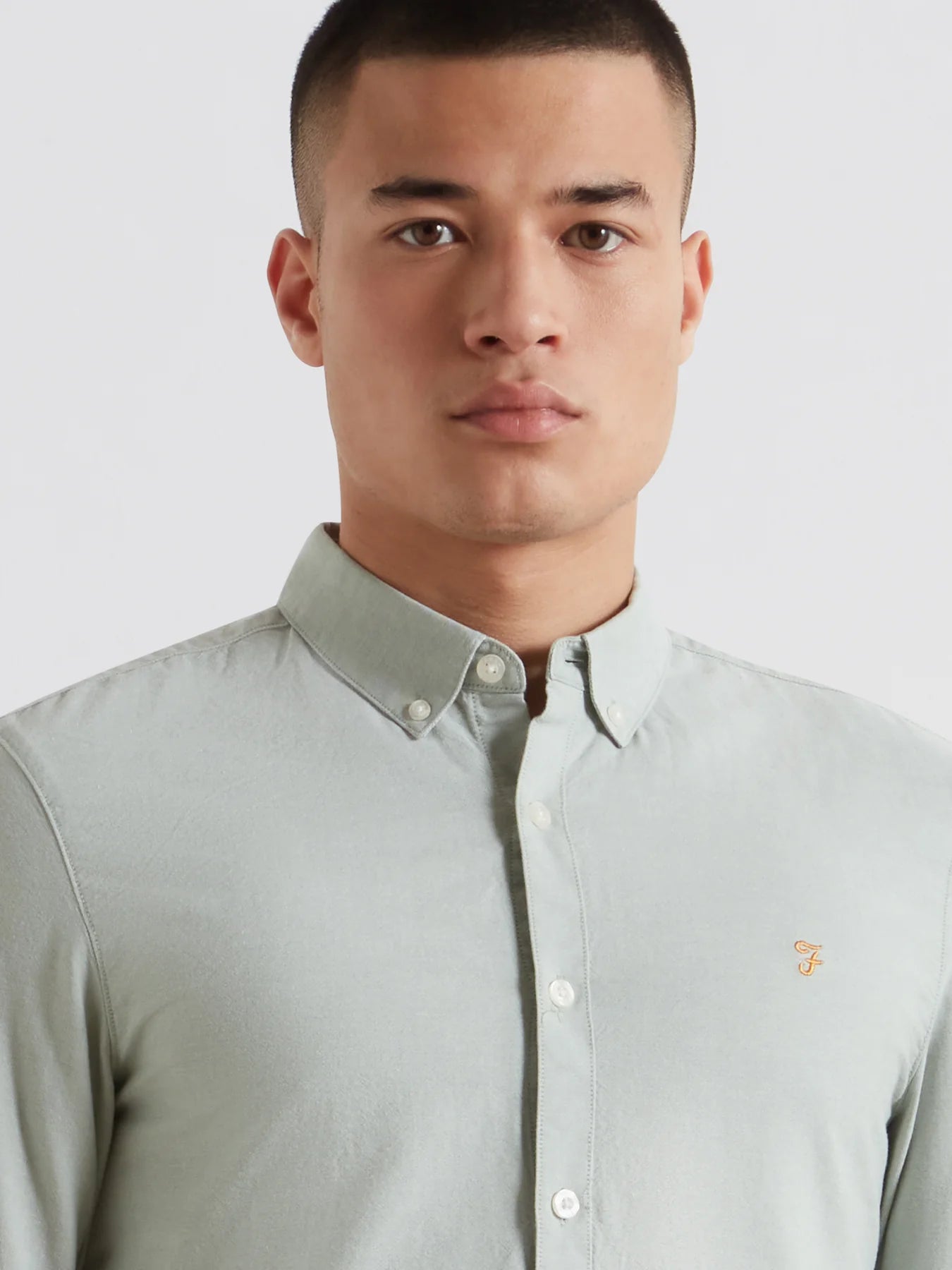 Farah Brewer Cotton Oxford Slim Fit Shirt