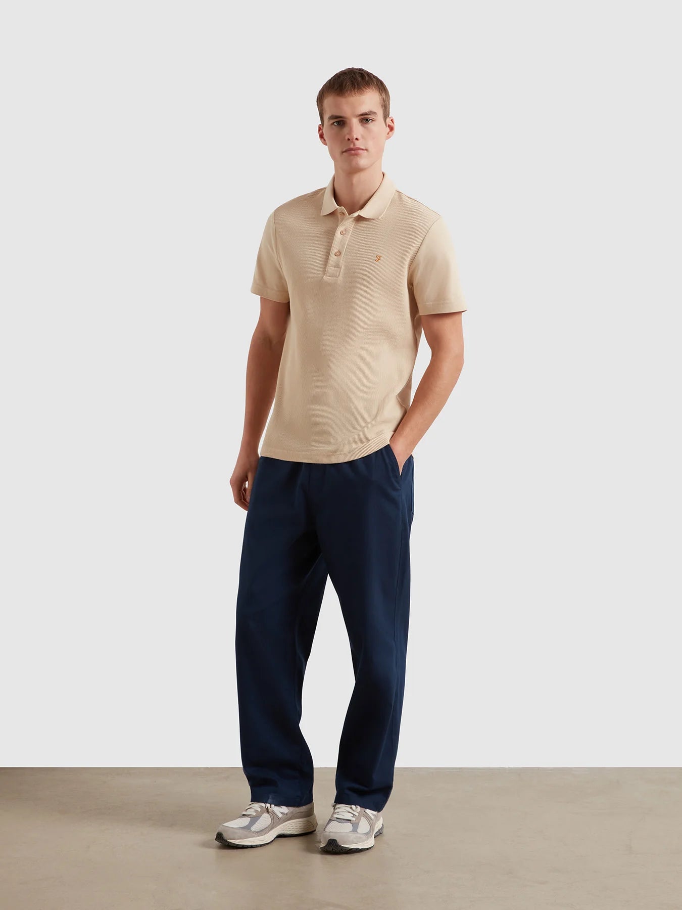 Farah Forester Textured Polo Shirt