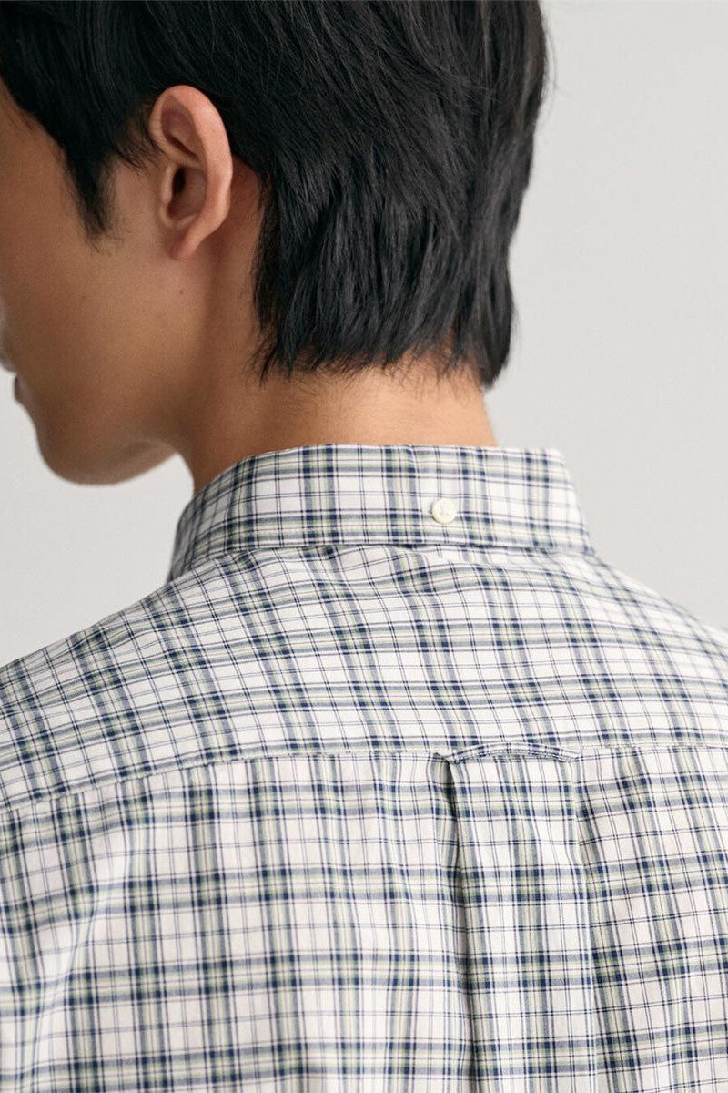 Gant Regular Fit Micro Check Short Sleeve Shirt 312