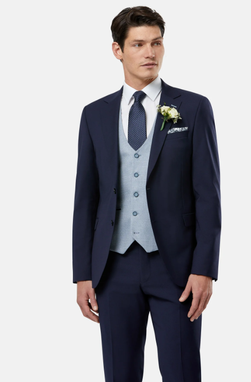 Benetti Harold Waistcoat Ice Blue