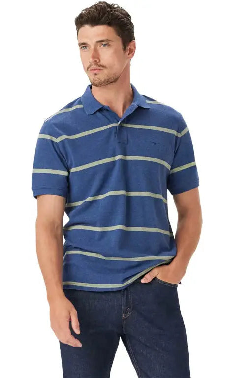 RM Williams Rod Stripe Polo Shirt