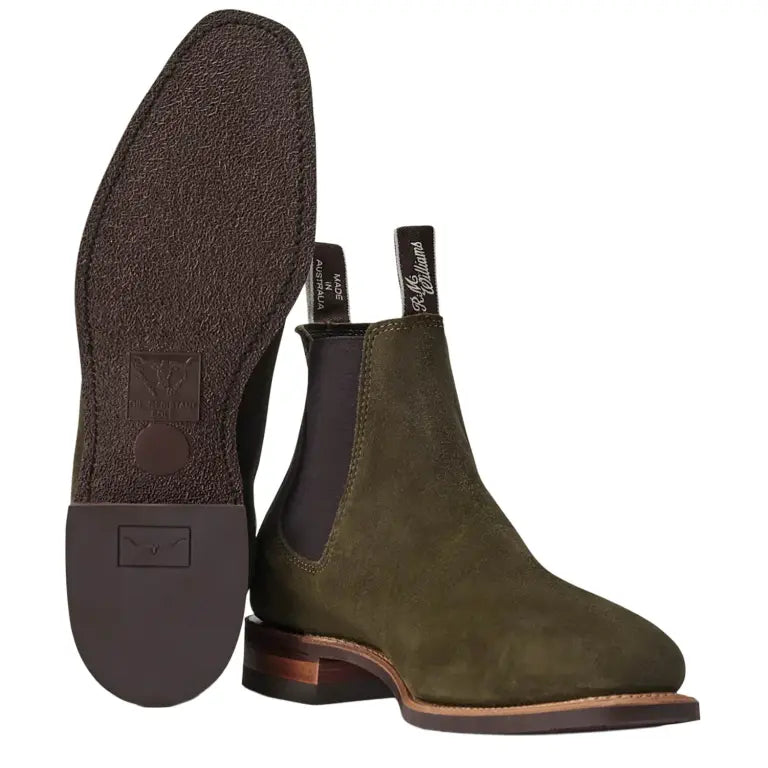 RM Williams Comfort Craftsman Eucalypt Suede Chlesea Boot