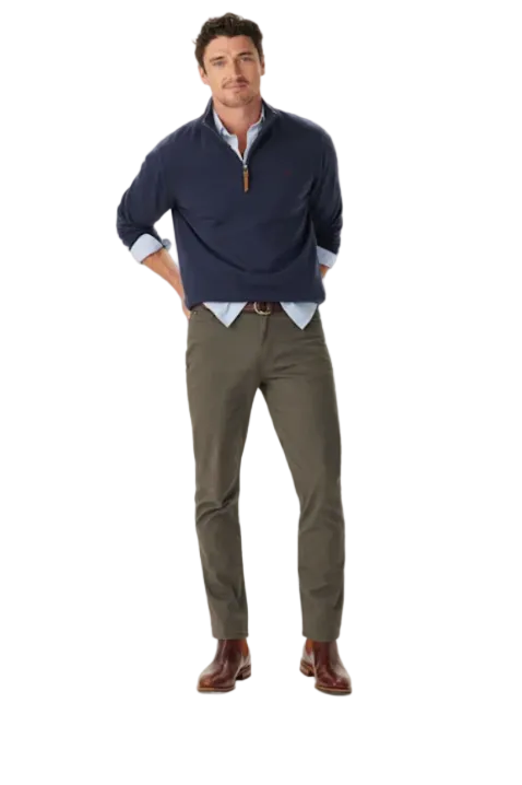 RM Williams Ernest 1/4 Zip Merino Wool Knit
