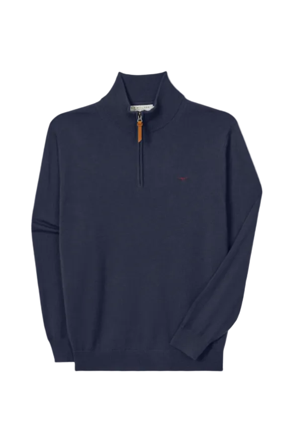 RM Williams Ernest 1/4 Zip Merino Wool Knit