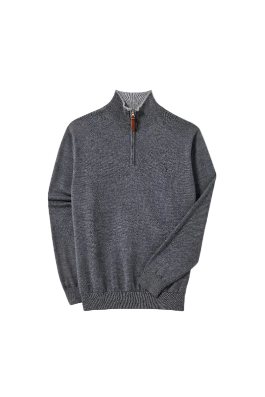 RM Williams Ernest 1/4 Zip Merino Wool Knit