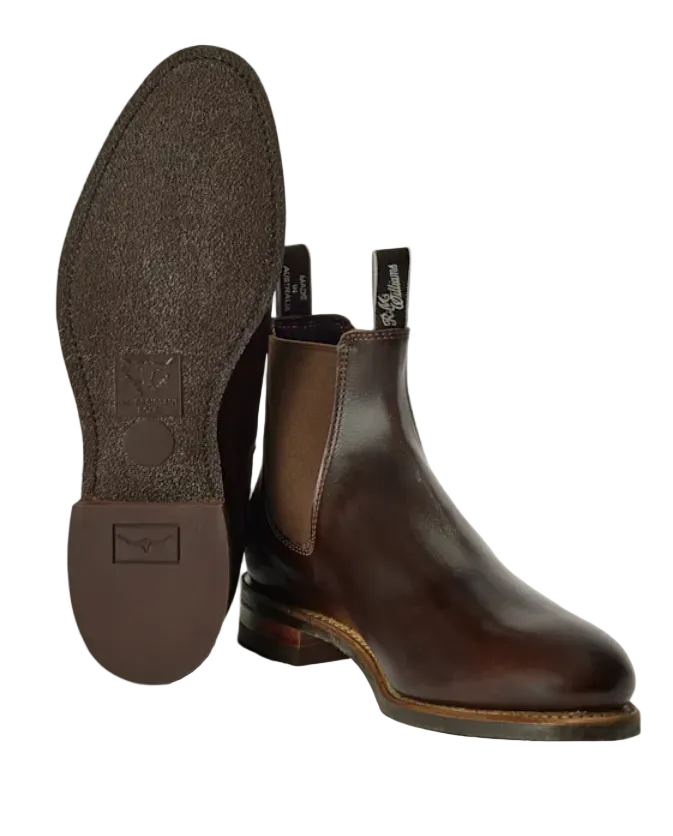 RM Williams Turnout Rounded Toe Leather Boot