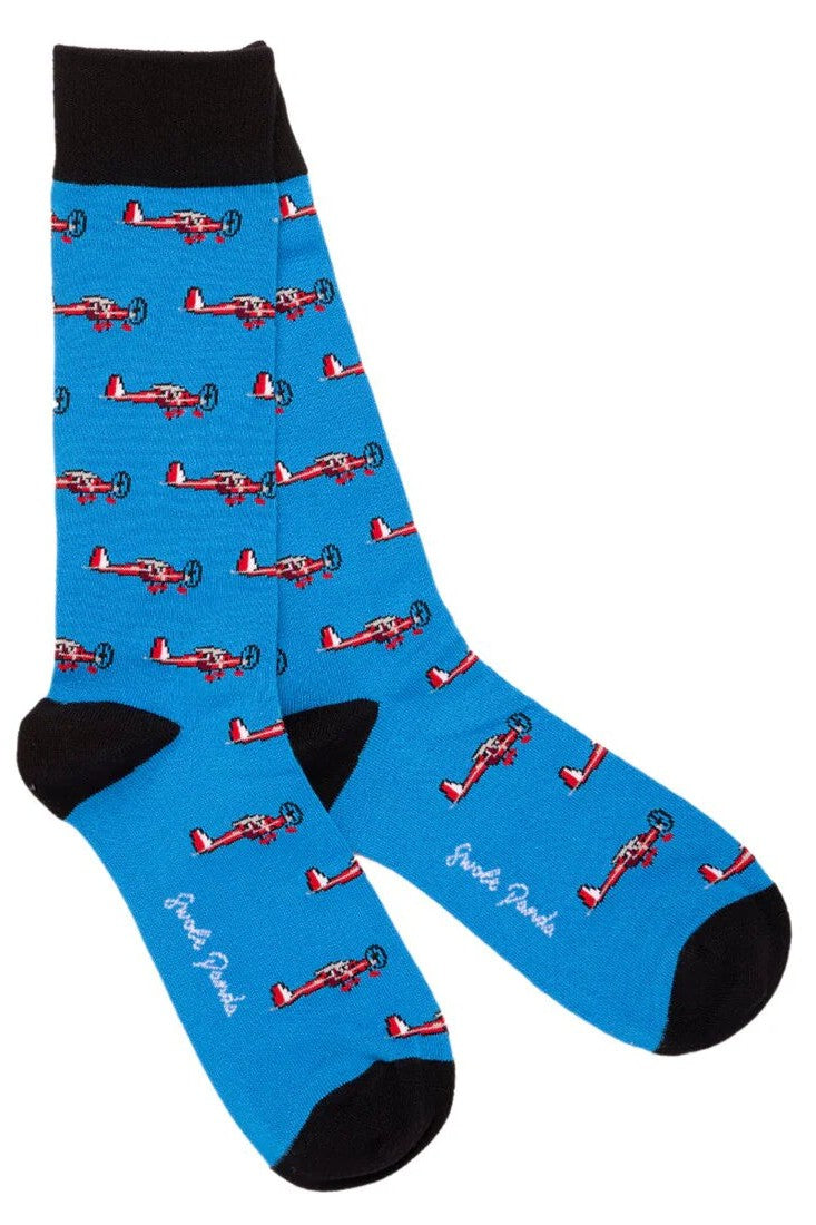 Swole Panda Aeroplane Bamboo Socks SP372