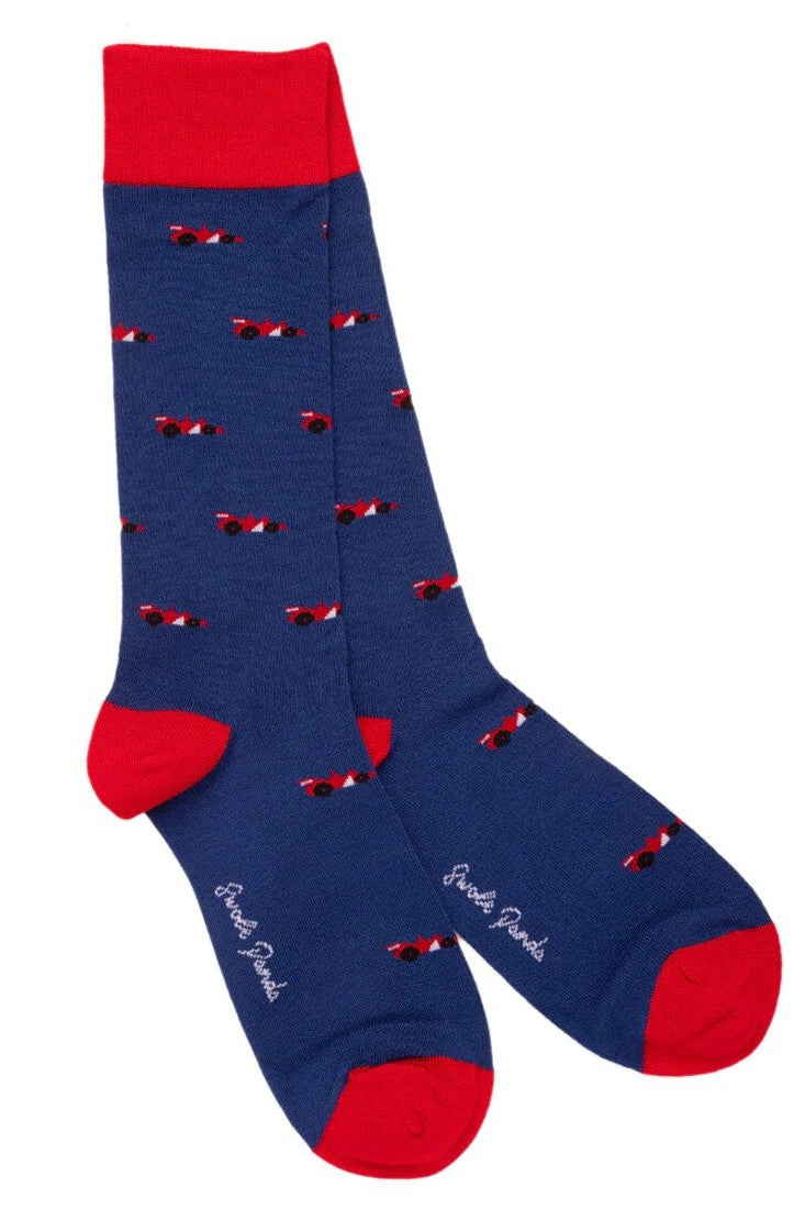Swole Panda Bamboo Socks SP371 Racing Car