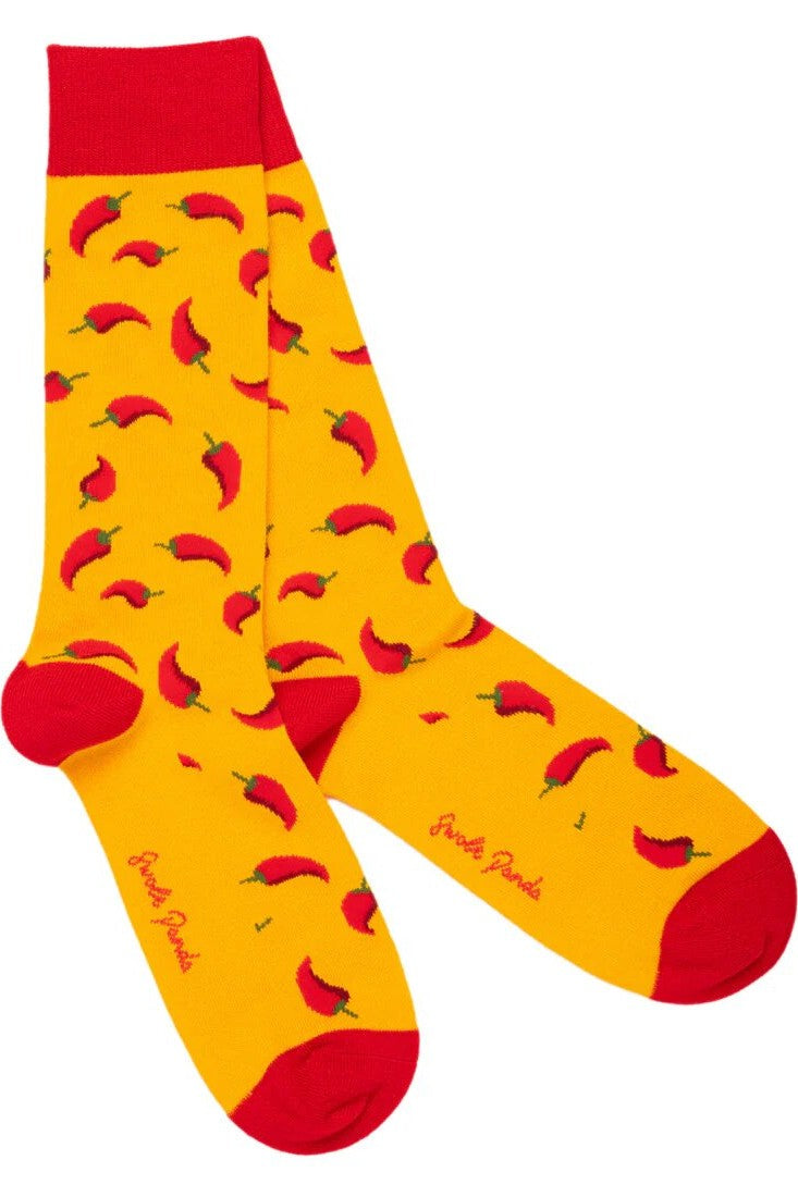 Swole Panda Red Chilli Bamboo Socks SP385