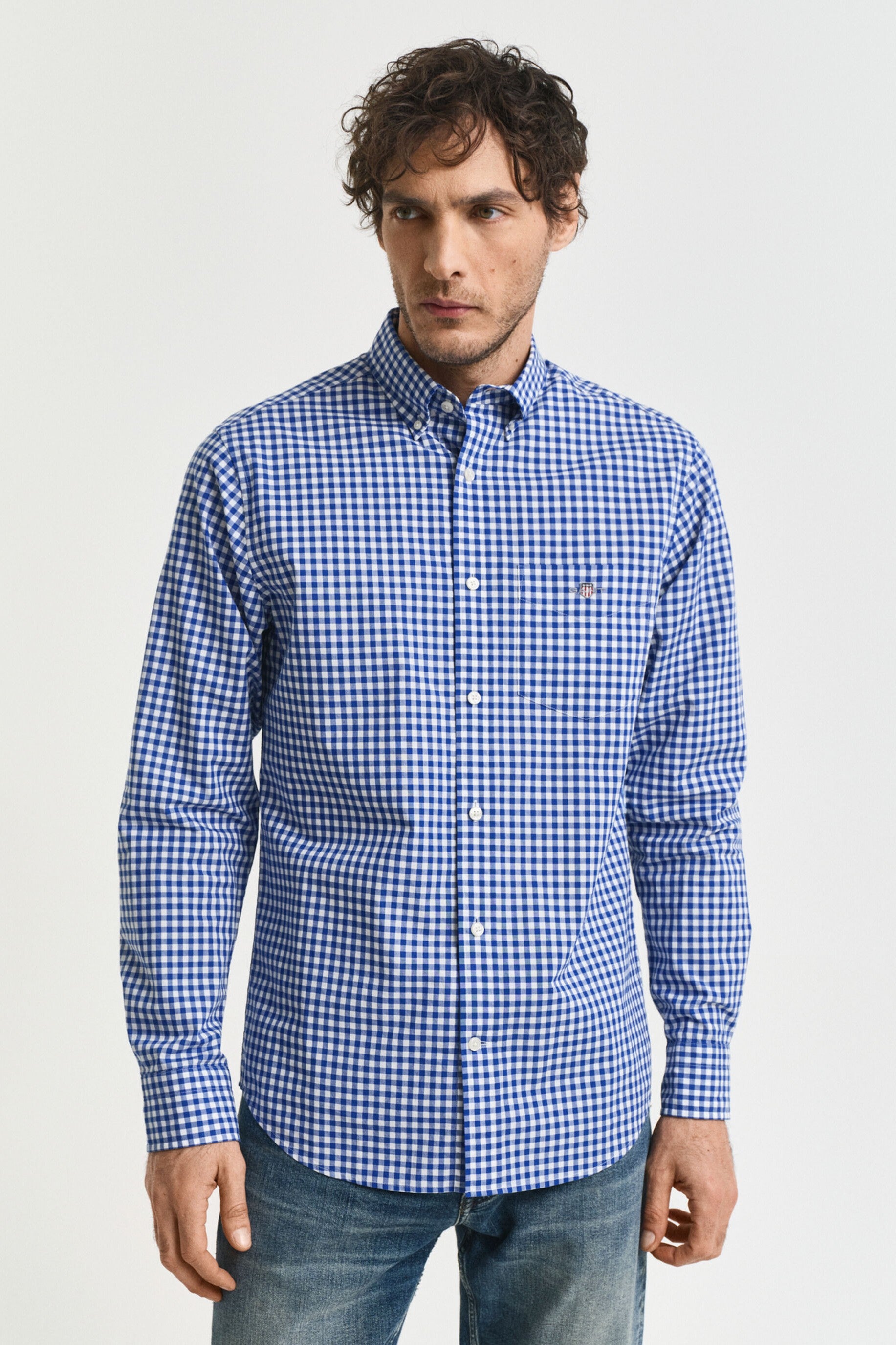 Gant Regular Fit Classic Poplin Gingham 3000120
