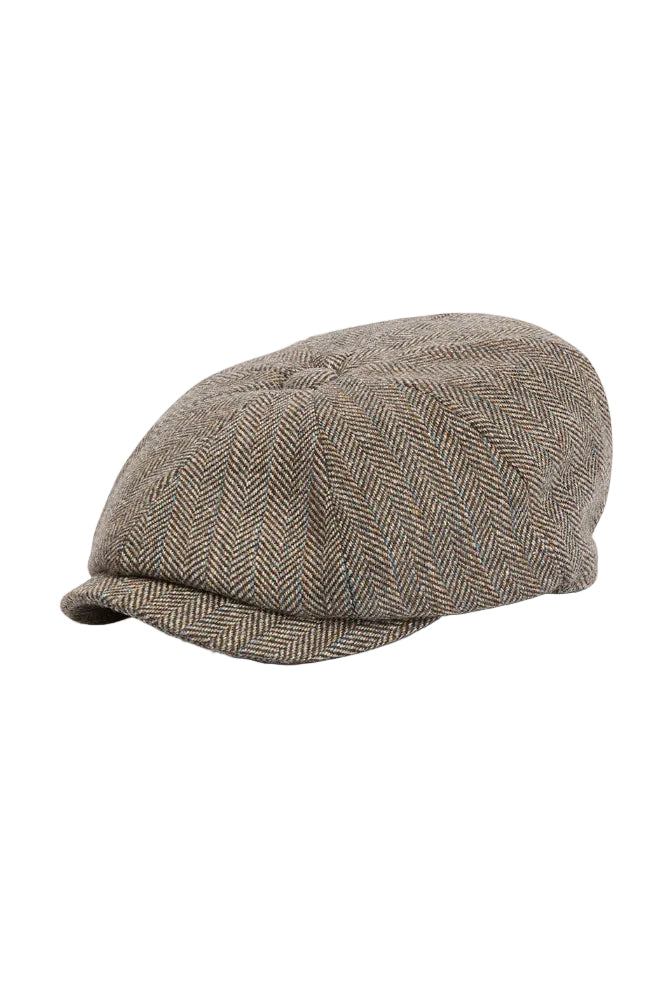 Barbour Fyne Tweed Baker Boy Cap