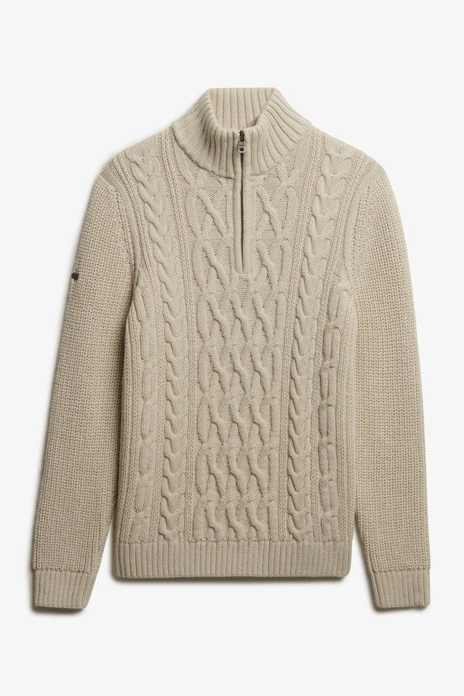Superdry Jacob Cable Half Zip Knit M6110698A