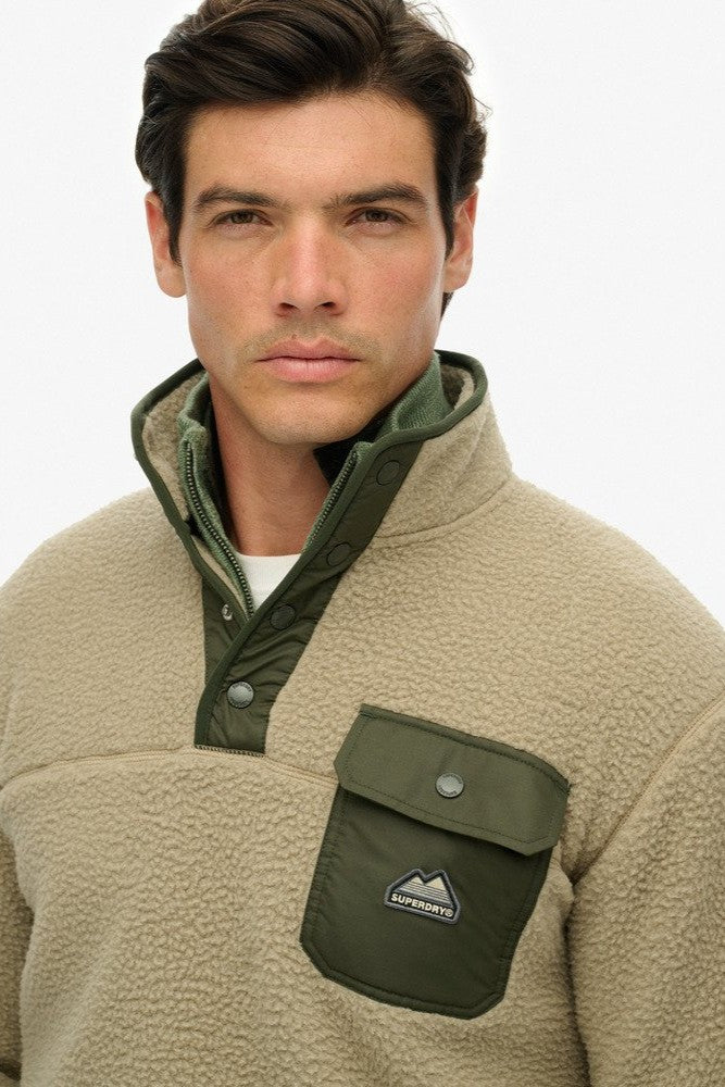 Superdry Fuji Fleece Half Pop Jumper M2014283A