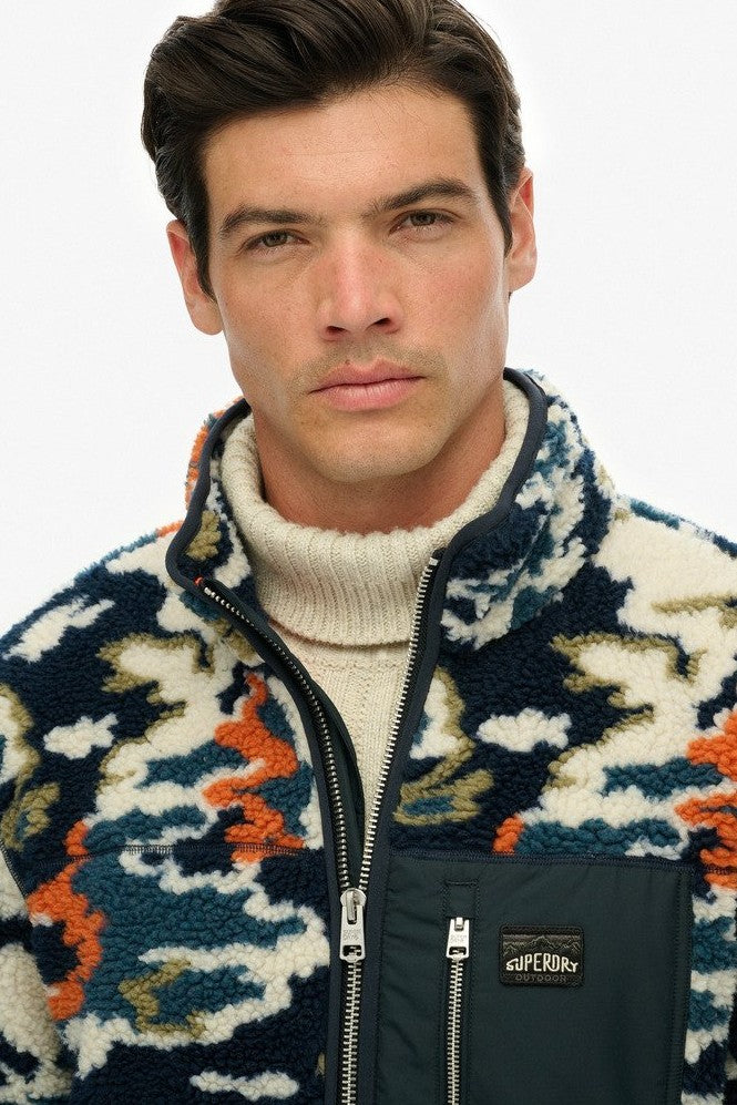 Superdry Printed Fleece Zip Thru M2014287A