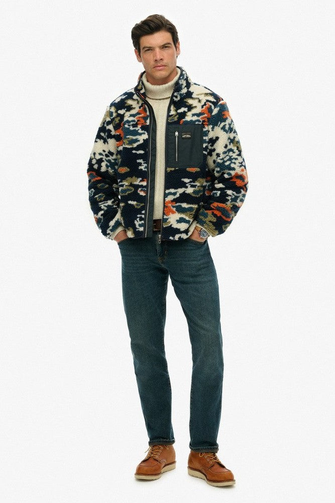 Superdry Printed Fleece Zip Thru M2014287A